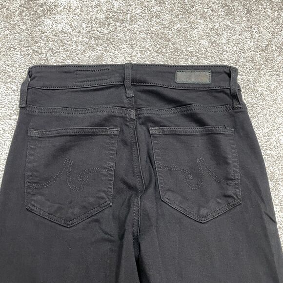 AG Adriano Goldschmied Farrah Ankle High Rise Skinny Jeans Women 25R Black 26x29 - Picture 3 of 16